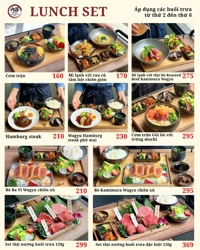Lunch Set Nikusho – Bữa Trưa Chuẩn Nhật Chỉ Từ 160K Dành Cho Dân Văn Phòng