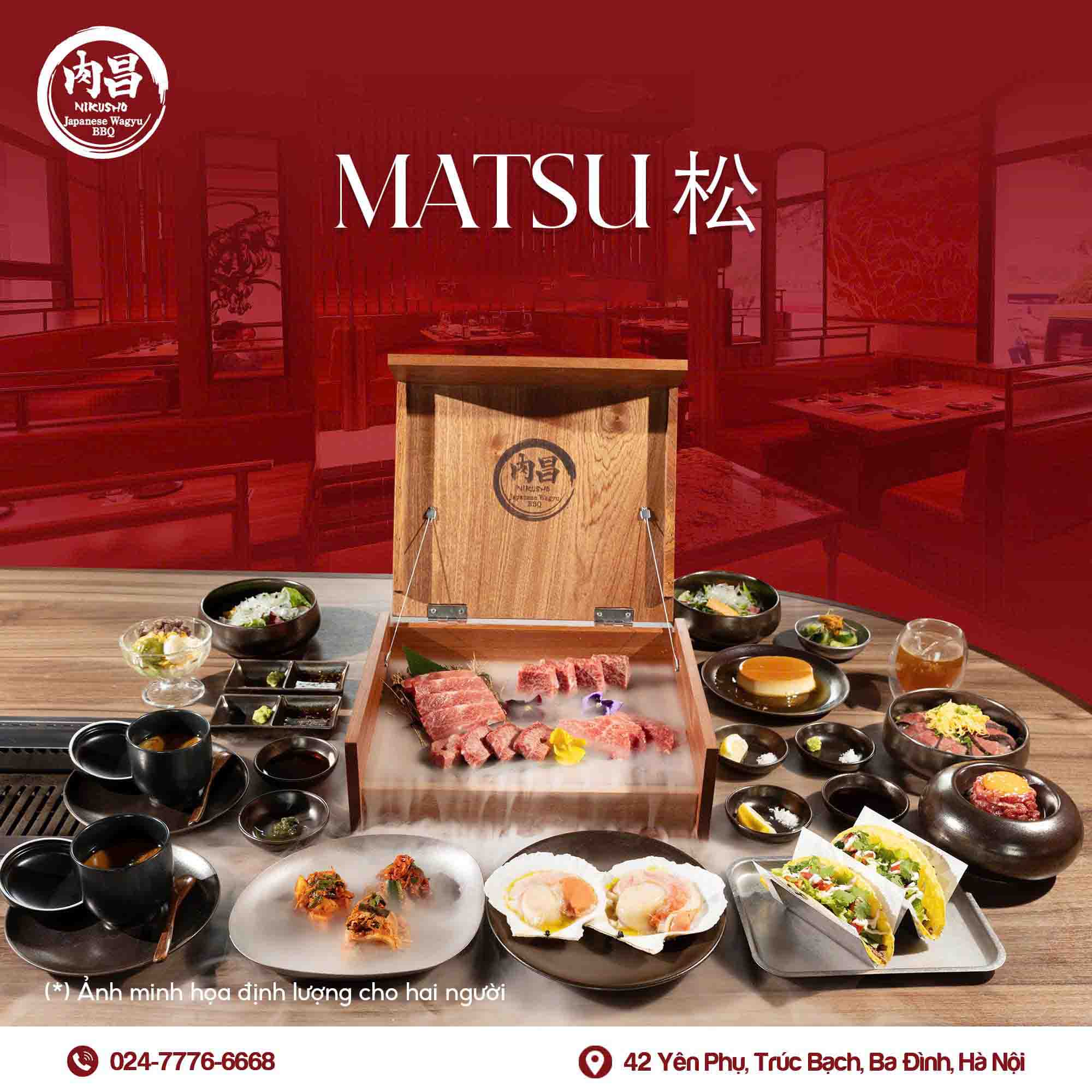 Menu đặc biệt tại NIKUSHO với các món ăn thượng hạng
